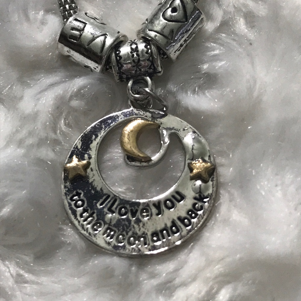 I love you to the moon and back bracelet